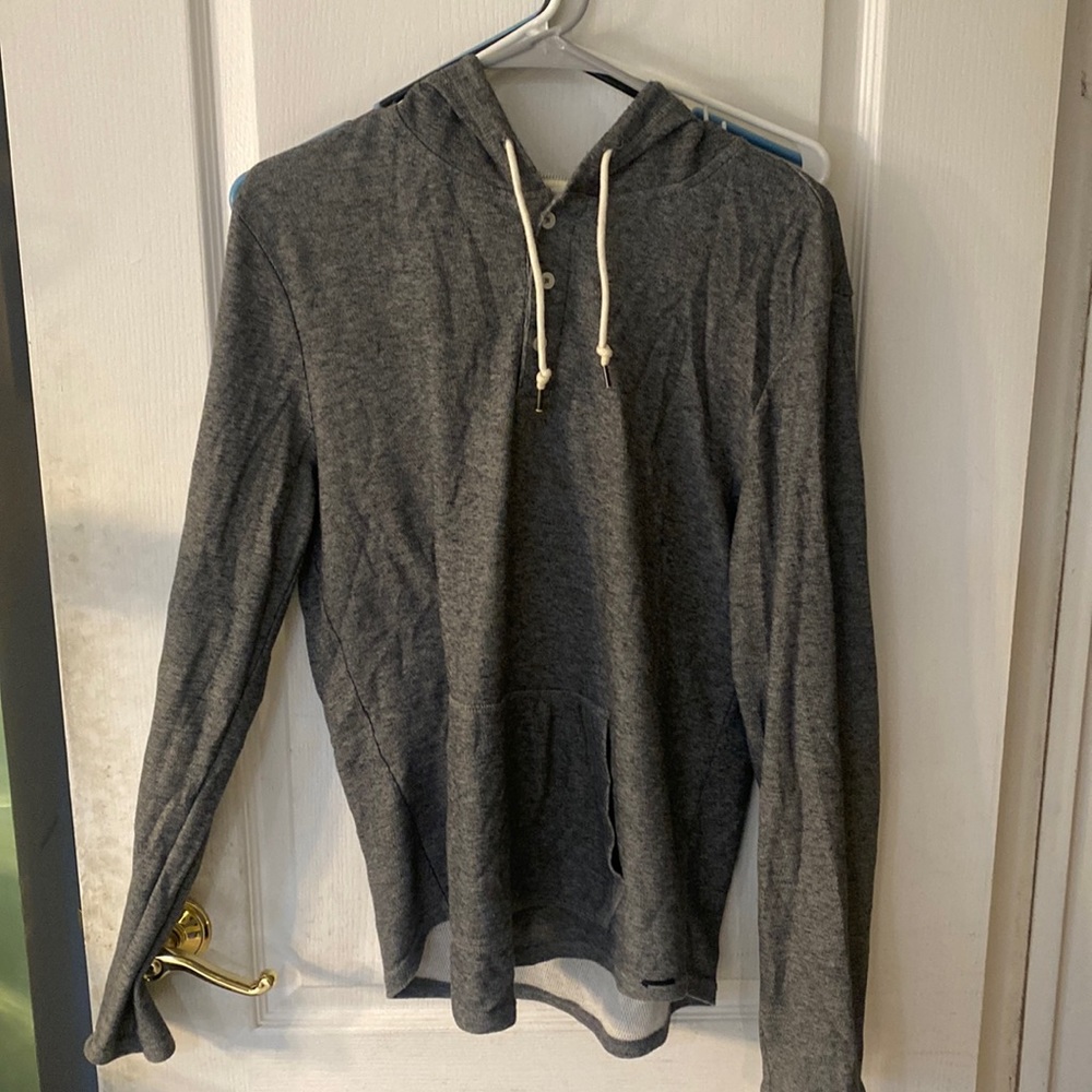 On the Byas grey hoodie